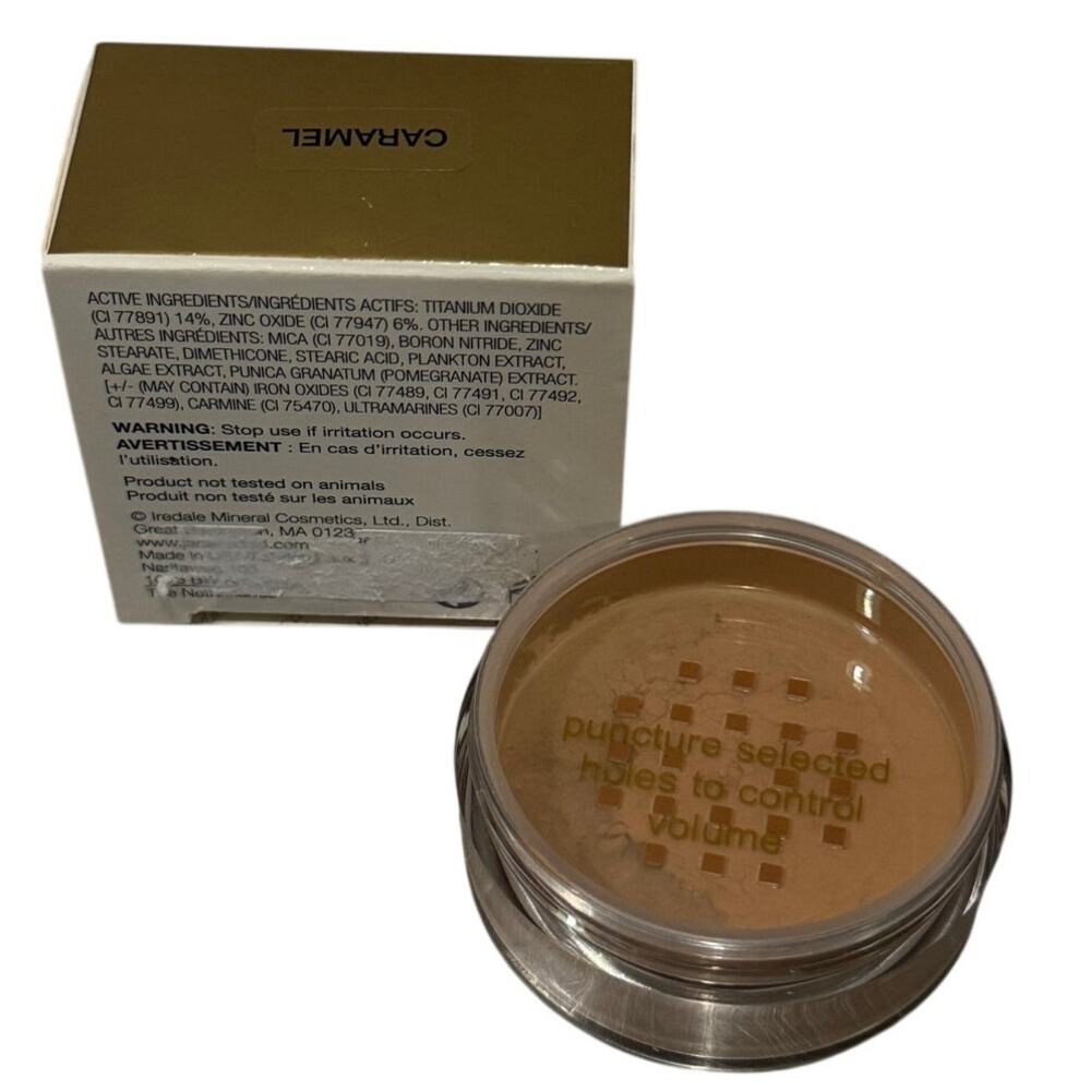 Jane‎ Iredale Amazing Base Loose Mineral Powder – Caramel – Medium / Dark / Gold